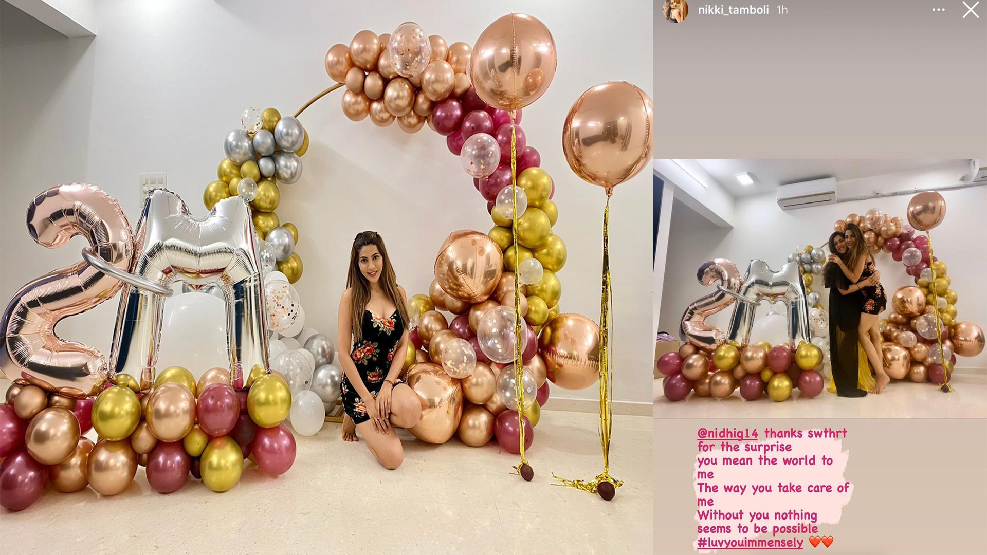 Nikki Tamboli shares throwback  images when she reached 2 million followers on Instagram and celebrated in this manner!