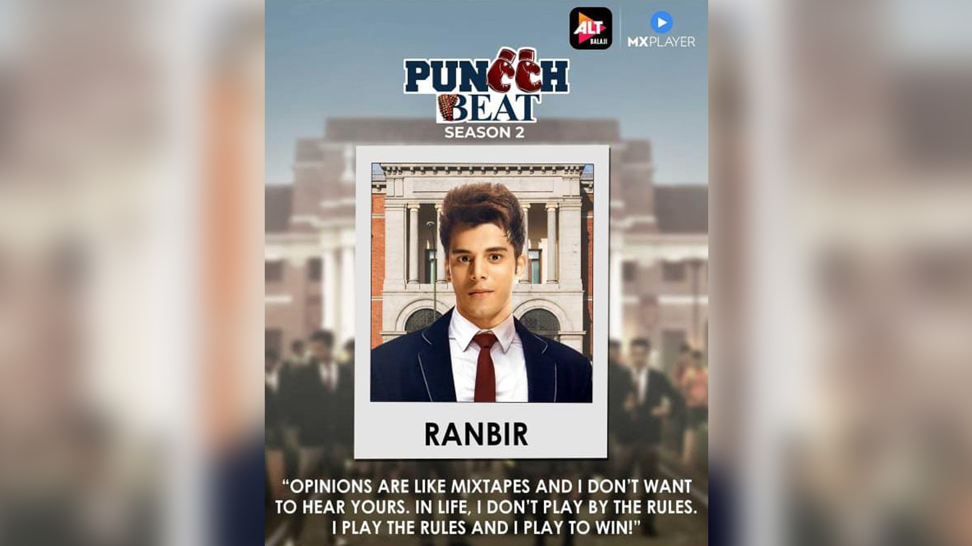 Siddharth Sharma is back as Ranbir in ALTBalaji’s youth-drama Puncch Beat 2, and he is deadlier than ever!  