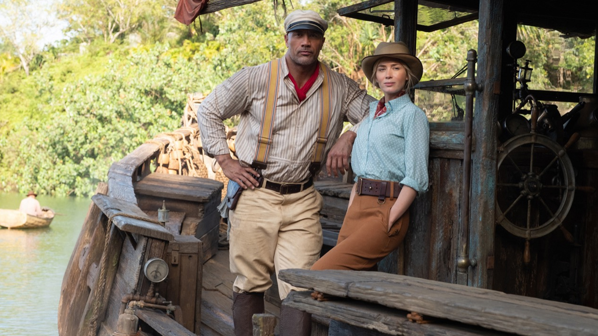 Lead actors, Dwayne Johnson and Emily Blunt speaking about the boat and what it meant to them on their upcoming Disney movie, Jungle Cruise