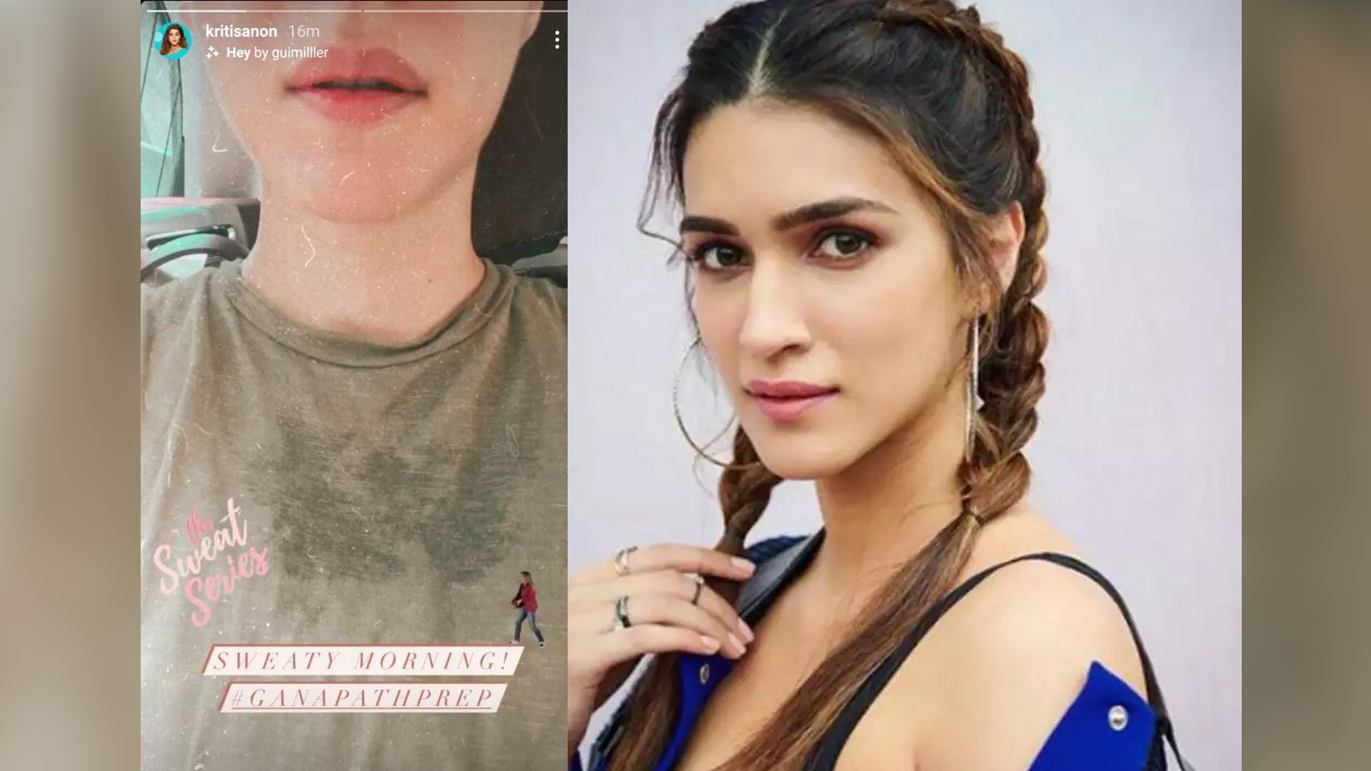 Kriti Sanon gearing up for Ganapath; sweating in all her glory!