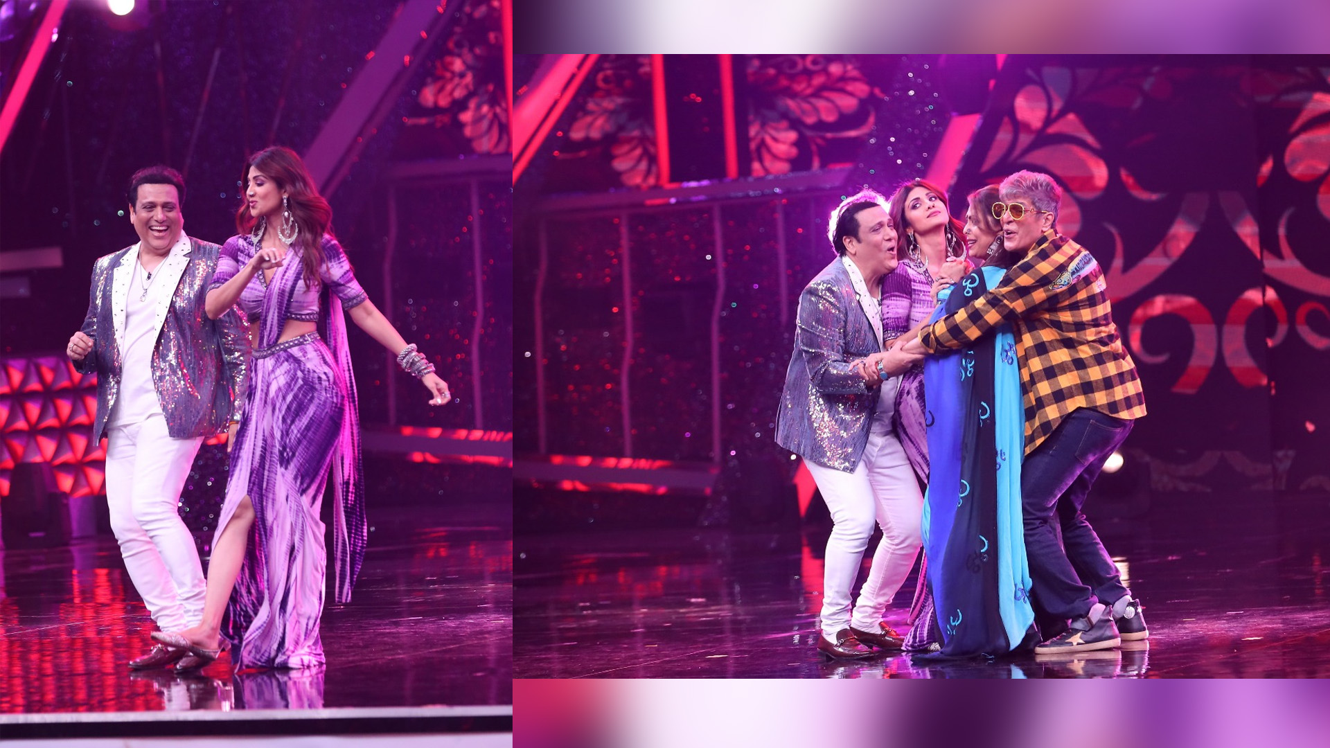 Govinda, Shilpa Shetty, Chunky Pandey and Geeta Kapur shake a leg on the famous song, ‘Laal Dupatte Waali’ on Super Dancer Chapter 4!