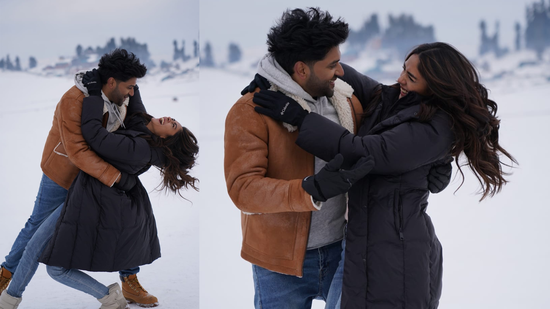 Director Aashish Panda had to break Guru Randhawa and Mrunal Thakur’s snow fights on the sets of ‘Aise Na Chhoro Mujhe’