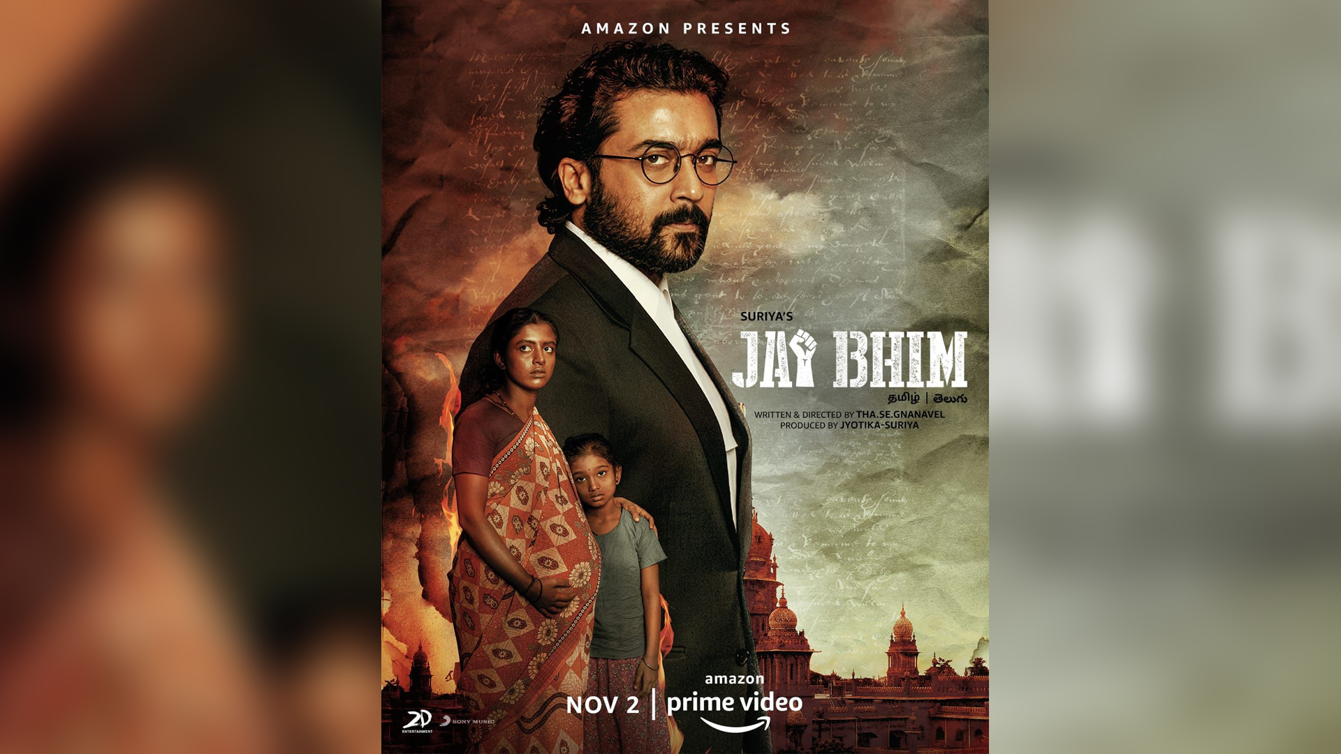 Suriya Starrer Jai Bhim to Premiere Worldwide On Amazon Prime Video, this Diwali on 2nd November, 2021