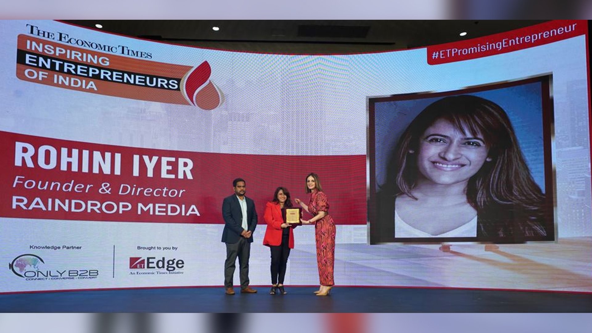 Show-stopping entrepreneur: Rohini Iyer recognised as Inspiring Entrepreneur by The Economic Times and featured in Femina’s Fabulous 40 List