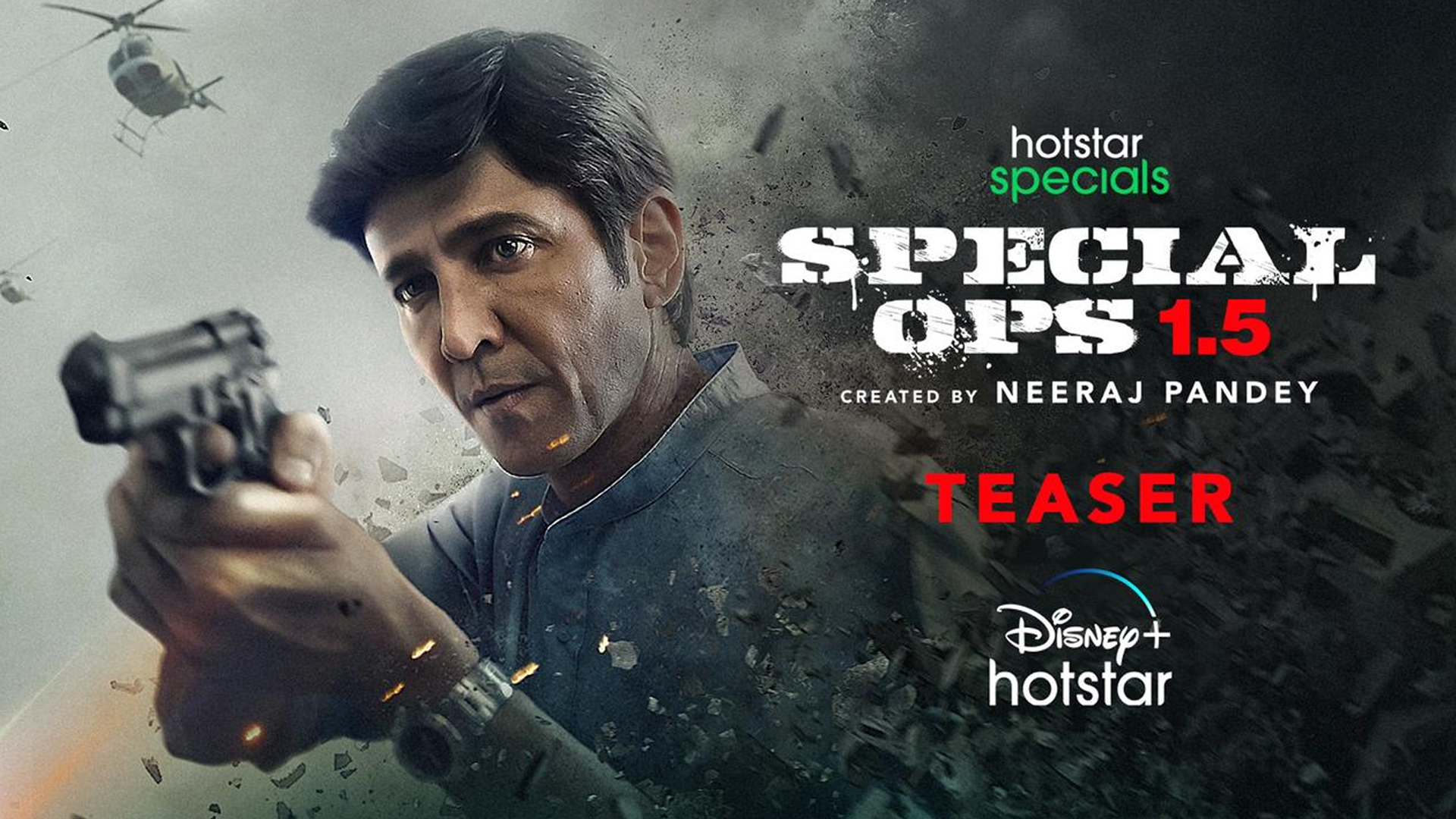 Disney+ Hotstar reveals the action-packed teaser starring actor Kay Kay Menon in Special Ops 1.5: The Himmat Story, coming soon only on Disney+ Hotstar