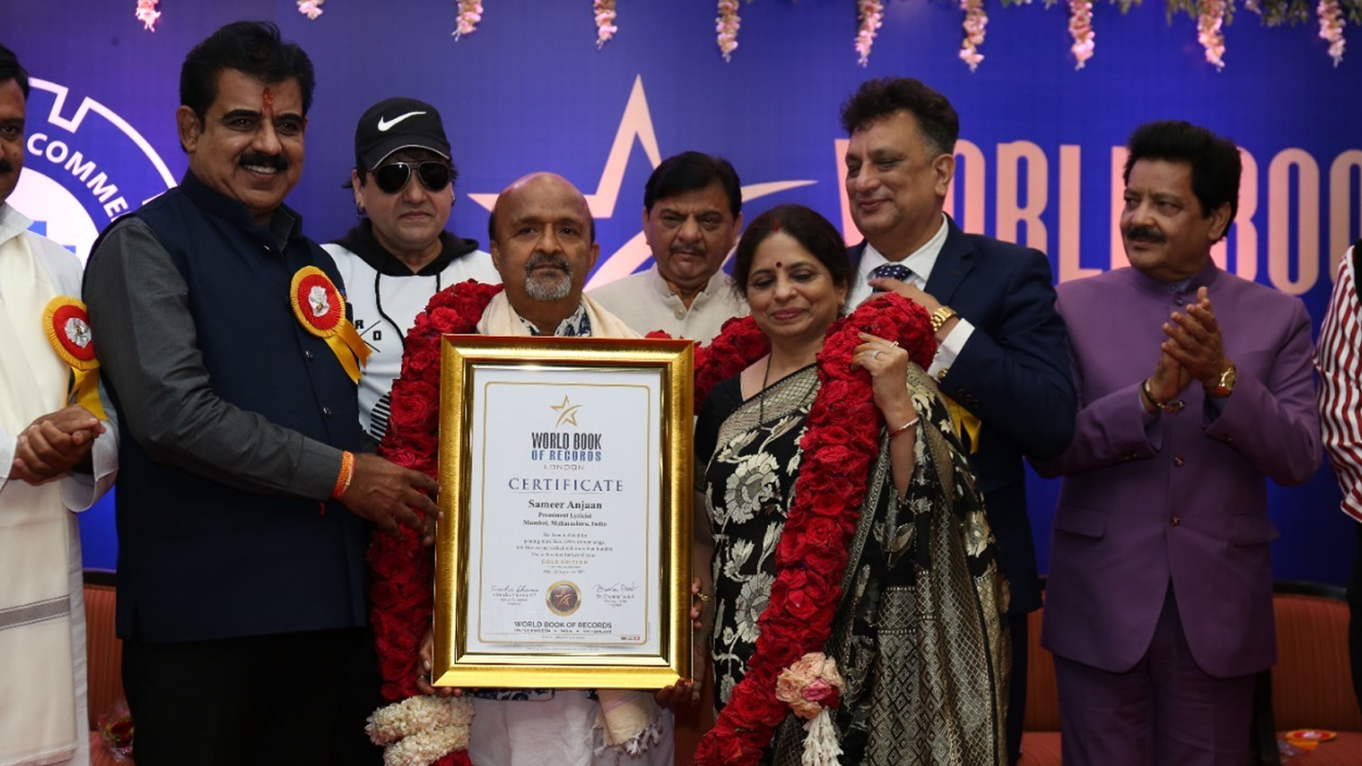 World Book of Records ( UK ) and South Asian Chamber of Commerce & Industry ( SACCI ) felicitates 100 personalities of global presence conducted by Santosh Shukla- Supreme Court , Advocate ( President and CEO , World Book of Records ) and supported by Usman Khan Music Director , Vice President – WBR – India