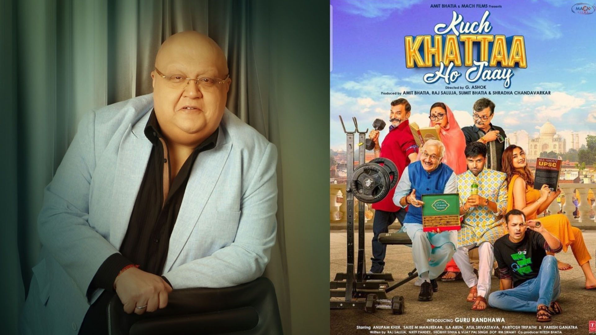 Producer Amit Bhatia adds a distinctive new flavor to family entertainment featuring Guru Randhawa, Saiee Manjrekar, and Anupam Kher, in “Kuch Khattaa ho Jaay’. Check out the first poster now!