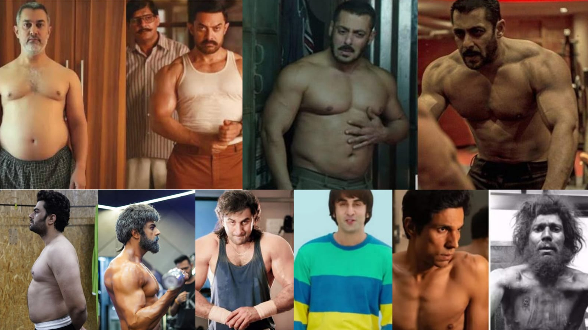 Commendable Body Transformations by Actors in Bollywood Movies