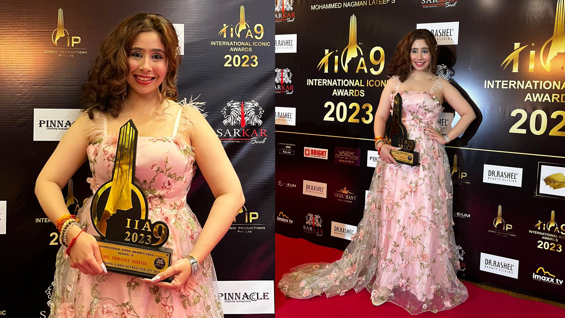 Delhi Actress Himanee Bhatia Wins International Iconic Award 2023 for Best Actress in a Leading Role in OTT