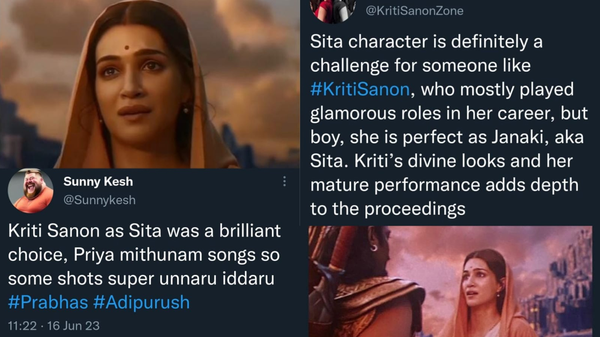 Adipurush: Netizens go gaga over Kriti Sanon’s towering performance as Janaki; Check out reactions!