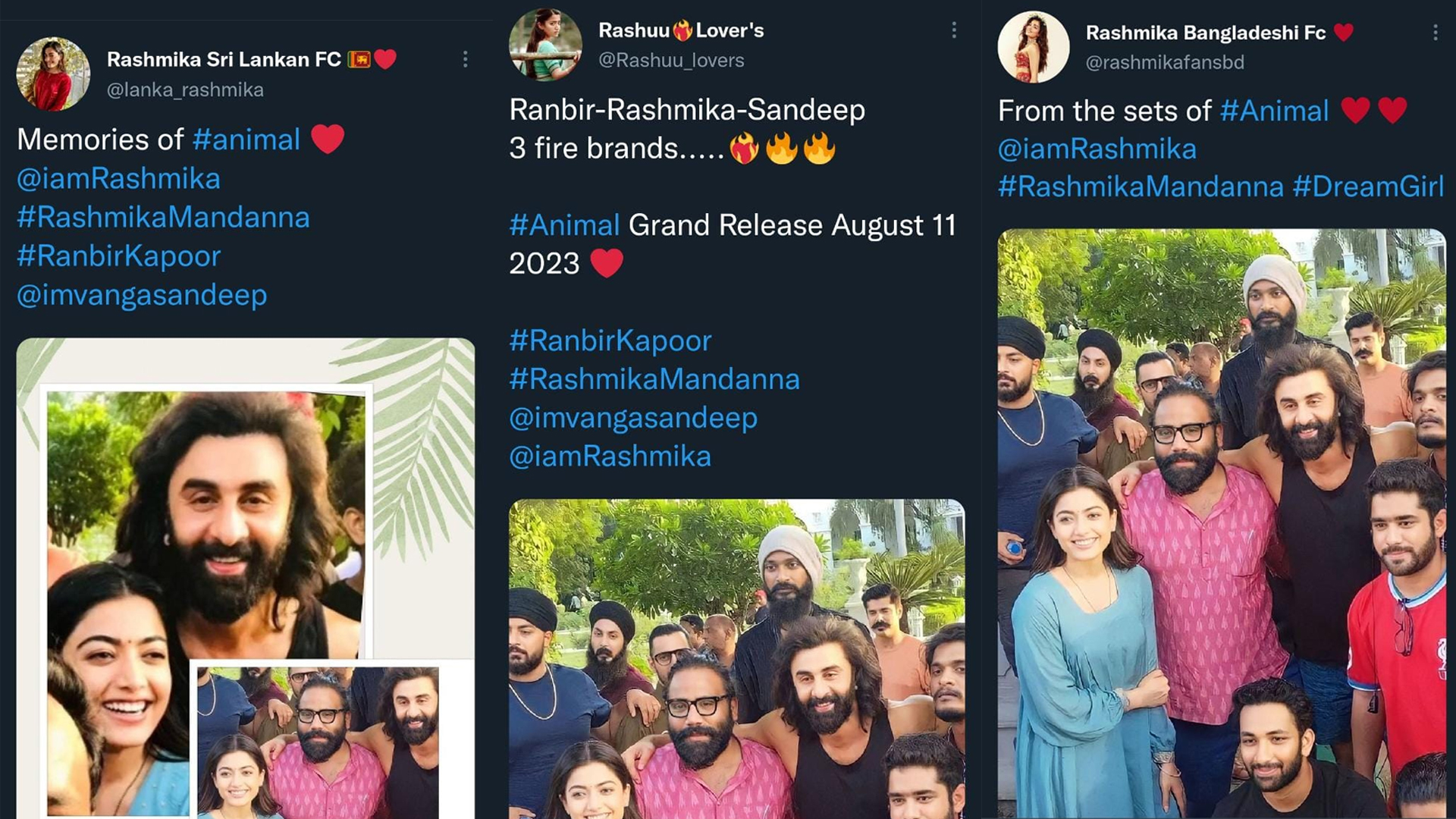 Internet goes berserk as these leaked pictures of Rashmika Mandanna and Ranbir Kapoor from the sets of Animal goes viral; Check it out!