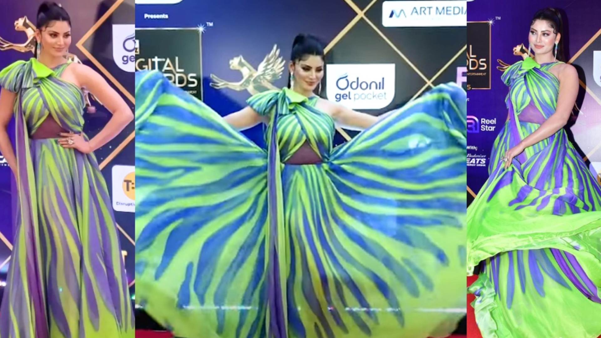 Urvashi Rautela “Wins World’s Most Eligible Bachelorette” At The IWM BUZZ Awards, Grabs Limelight In Her Butterfly Look