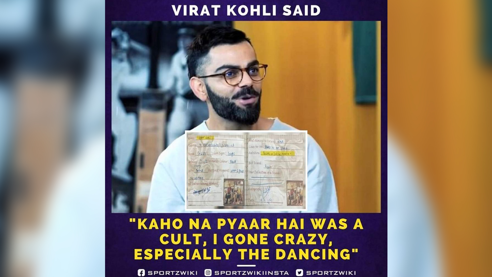 Virat Kohli regards Kaho Naa.. Pyaar Hai as ‘Cult hit’; confessed to be bowled over by Hrithik Roshan’s dance