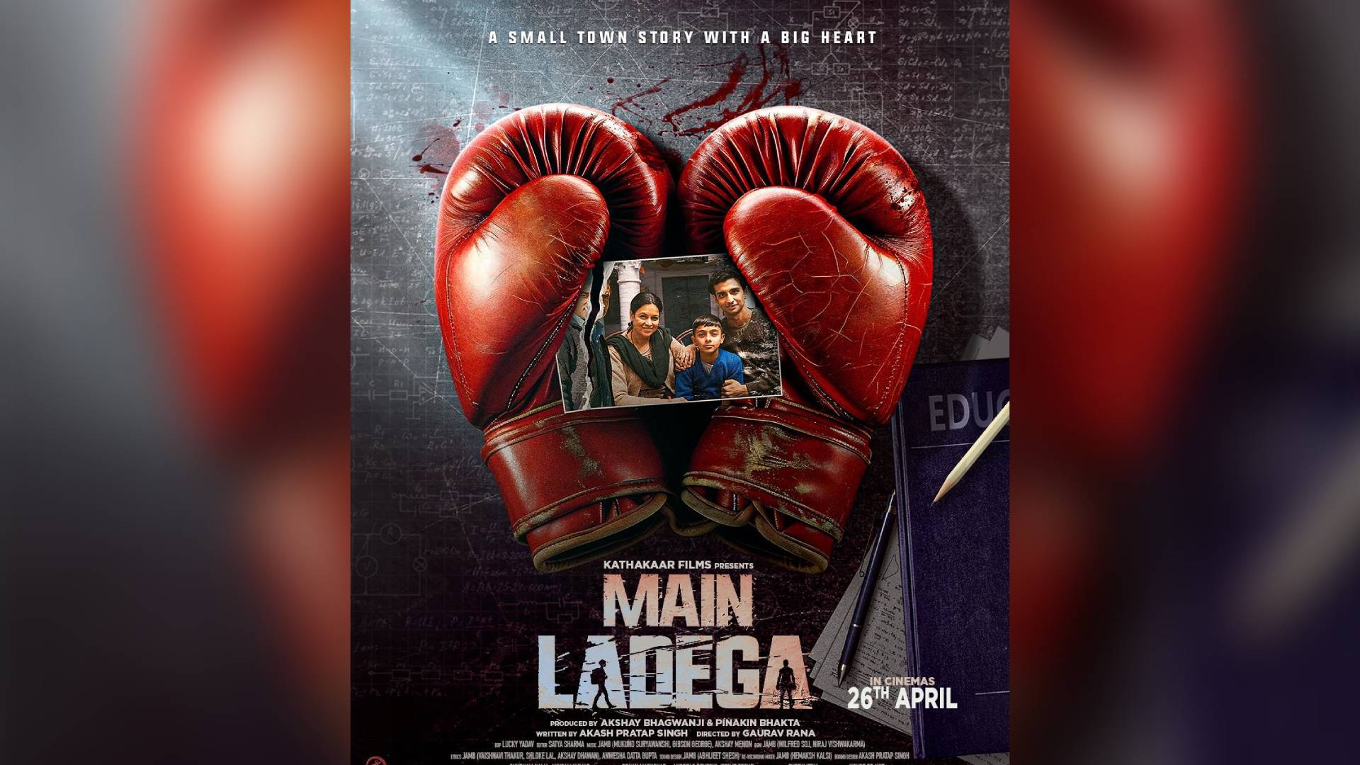 Akash Pratap Singh’s film Main Ladega produced by Akshay Bhagwanji and Pinakin Bhakta, packs a solid punch with its first poster