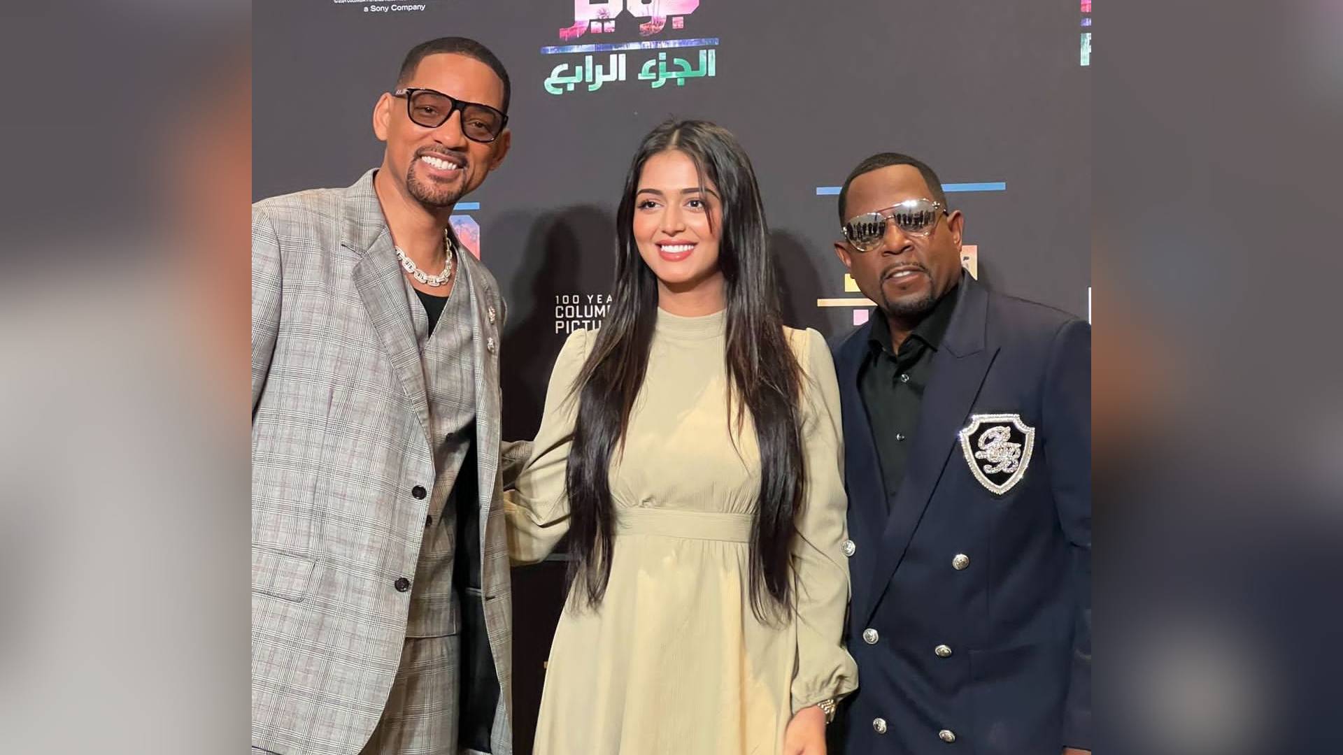 Indian Actress Jumana Meets Will Smith in Dubai; Will Thanks Jumana for Attending ‘Bad Boys’ Premier