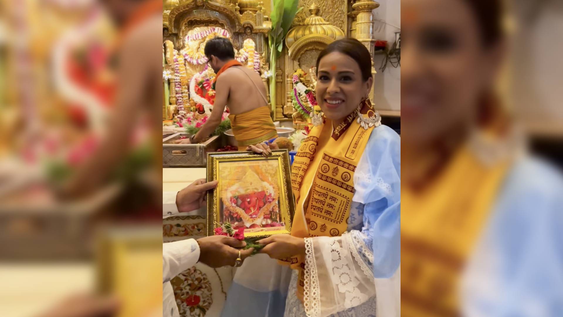 Nia Sharma continues her 13-year tradition, visits Siddhivinayak before the premiere of COLORS’ new show, ‘Suhagan Chudail’