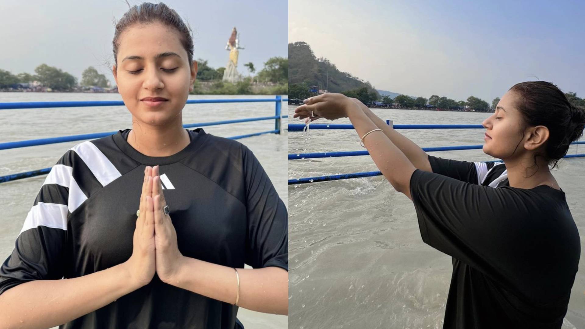 Anjali Arora Takes a Holy Dip in the Ganga in Haridwar