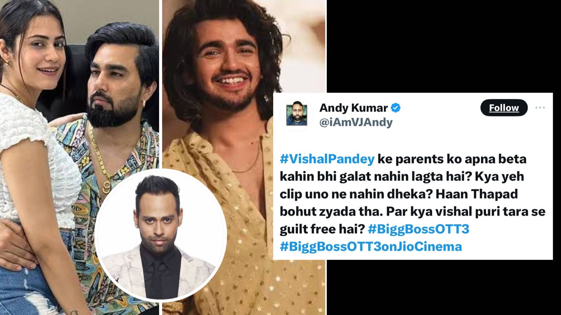 Bigg Boss OTT 3 : VJ Andy comes in support of Armaan Malik and Kritika Malik, calls out Vishal Pandey’s parents for ignoring the video where he says ‘Bhaiya Bhagyashali Hai’ says , “Kya yeh clip uno ne nahin dheka?”