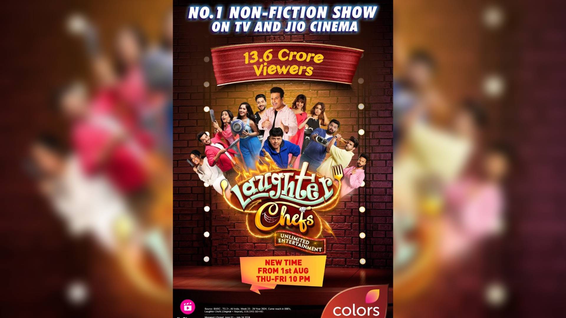 COLORS’ ‘Laughter Chefs Unlimited Entertainment’ emerges as the no.1 non-fiction show on television, serving more comedy with an extended run