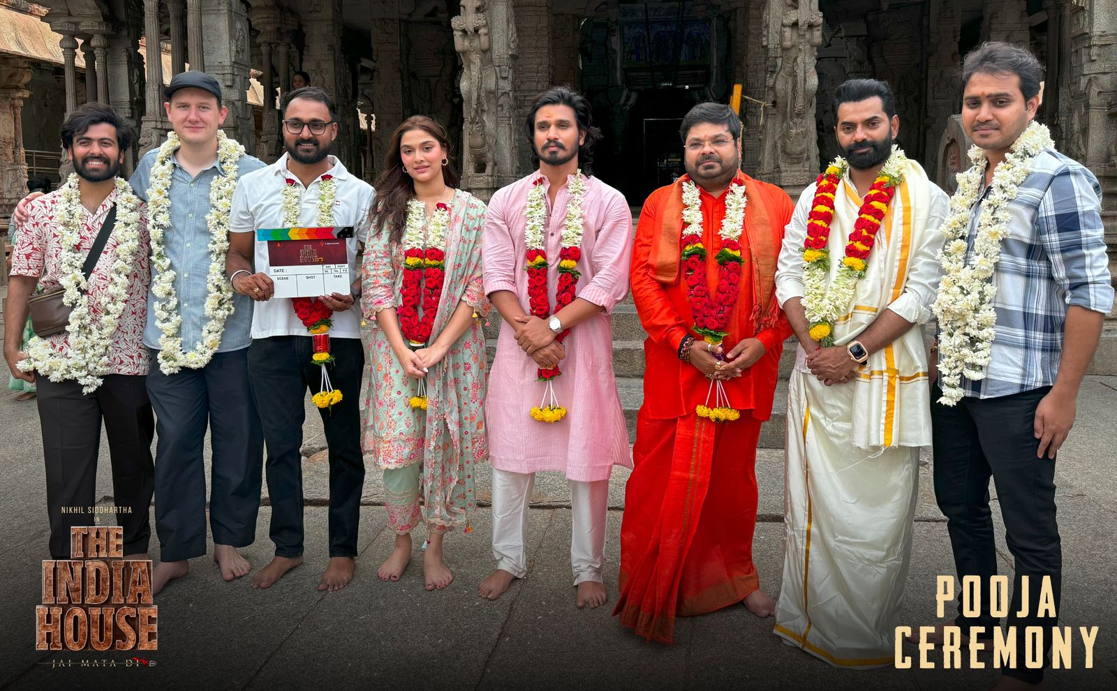 The India House presented by Global Star Ram Caran, produced by Vikram Reddy  and Abhishek Agarwal, directed by Ram Vamsi Krishna, starring Nikhil Siddharth and Saiee M Manjrekar in lead roles   commences shooting in Hampi