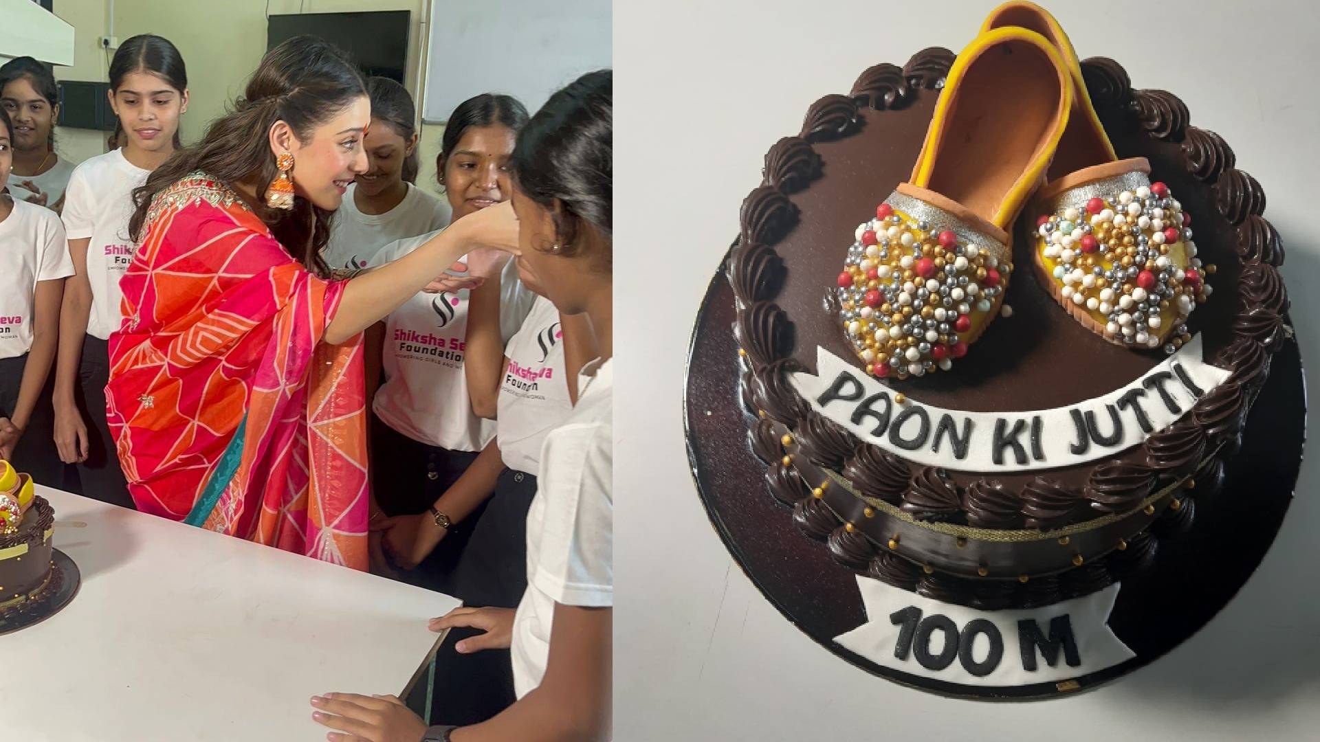 Actress Isha Malviya Celebrates 100 Million Views of “Paon Ki Jutti” with Underprivileged Girls