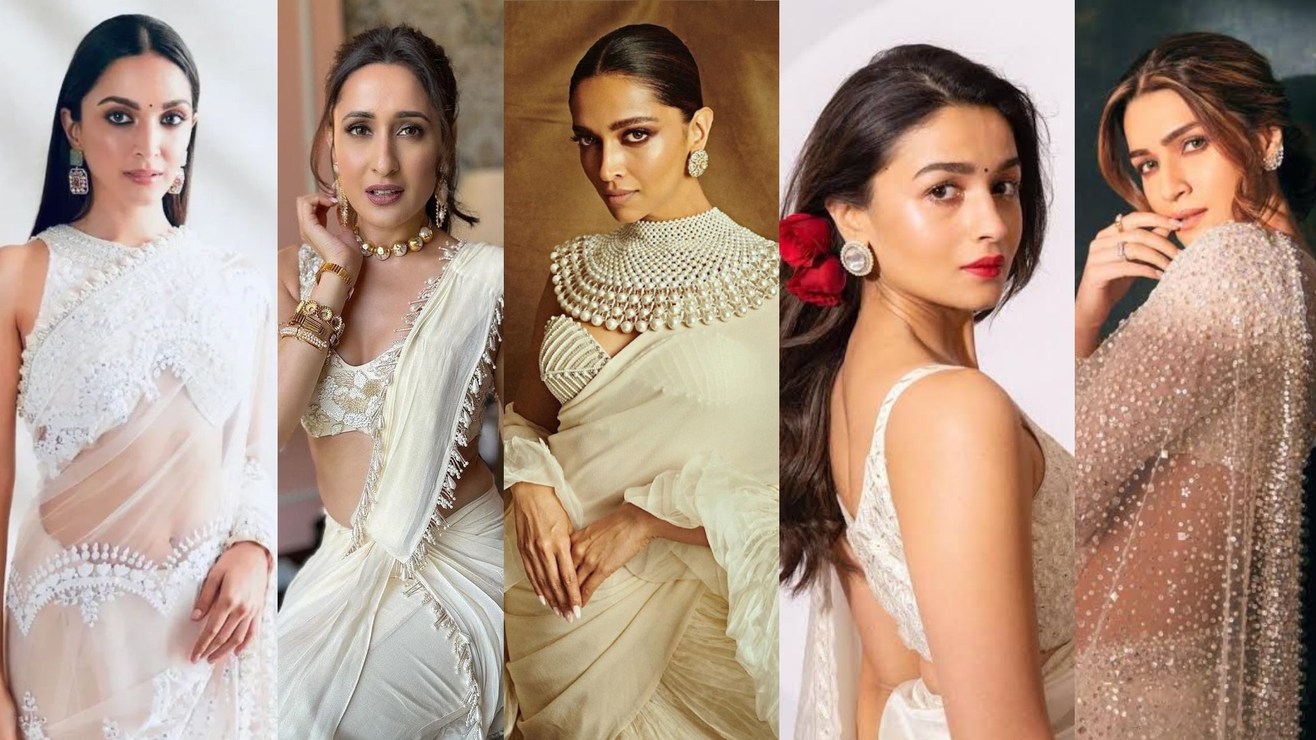 From Deepika to Kiara: 5 Bollywood Beauties Who Dazzled in White Sarees