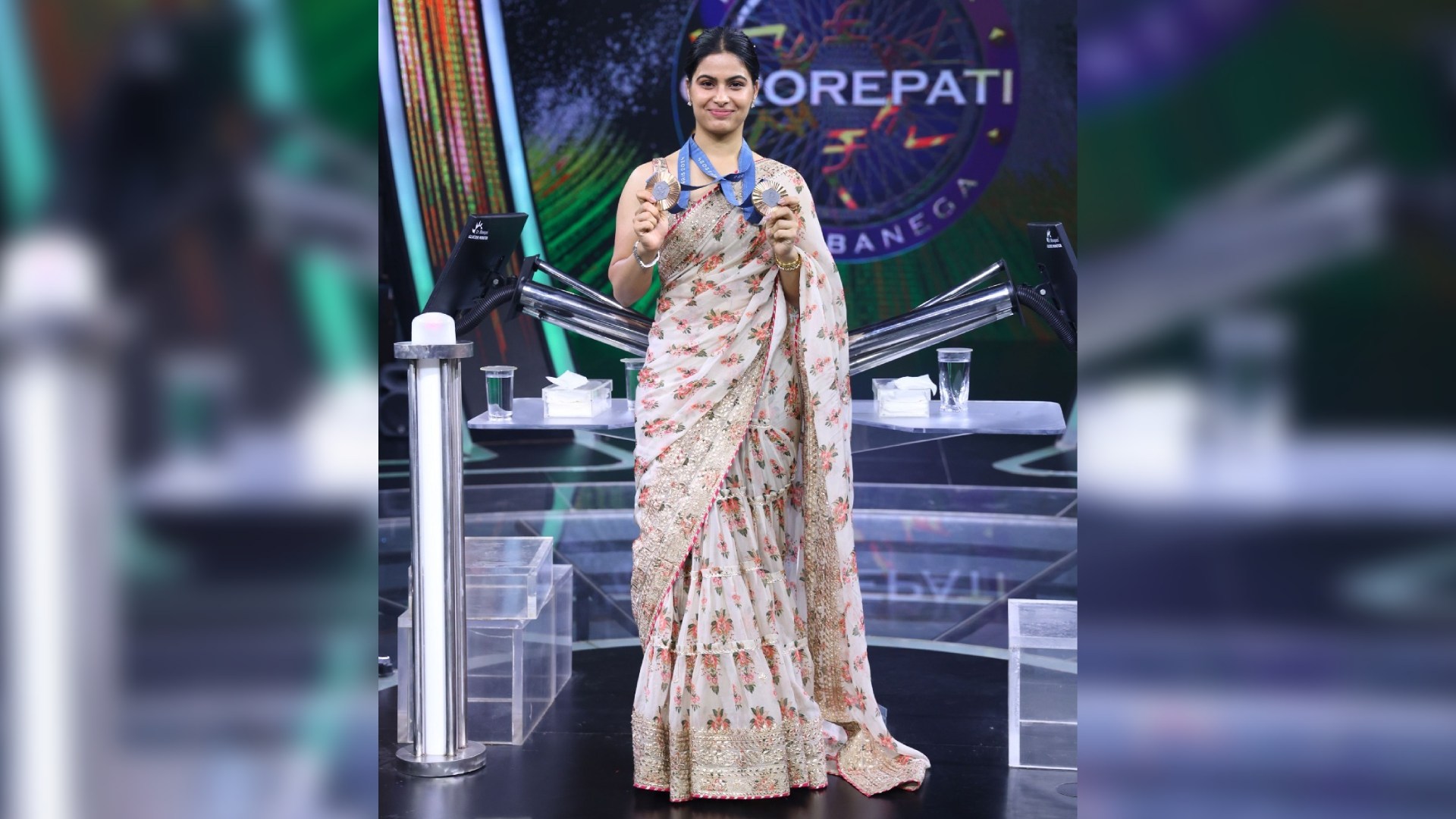 On Kaun Banega Crorepati 16, Double Olympic medallist Manu Bhaker explains the technicalities of sharpshooting to a curious Amitabh Bachchan