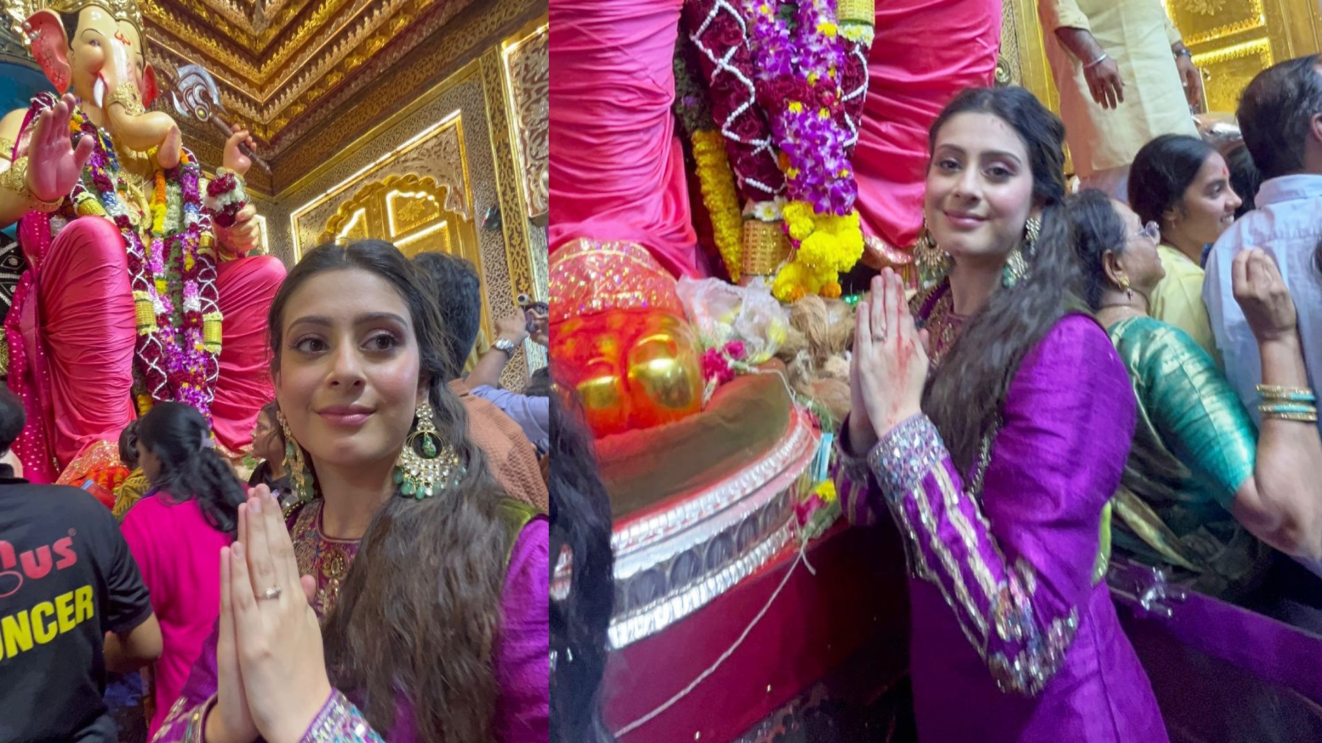 Isha Malviya lights up her Ganesh Chaturthi celebrations with visit to Mumbai’s famous Lalbaugcha Raja