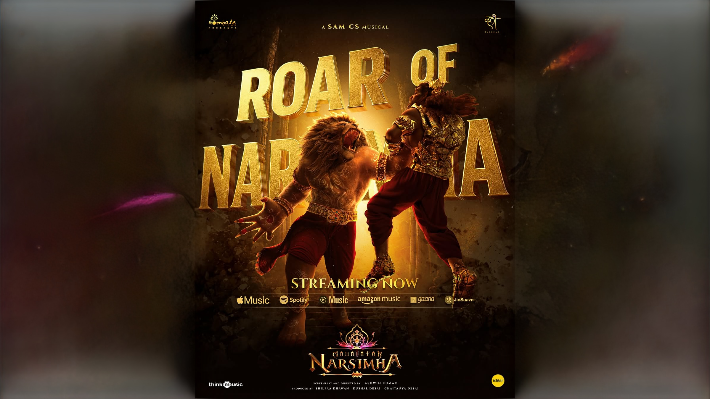 Powerful and full of rage, The first single Roar Of Narsimha from Mahavatar Narsimha is out now!