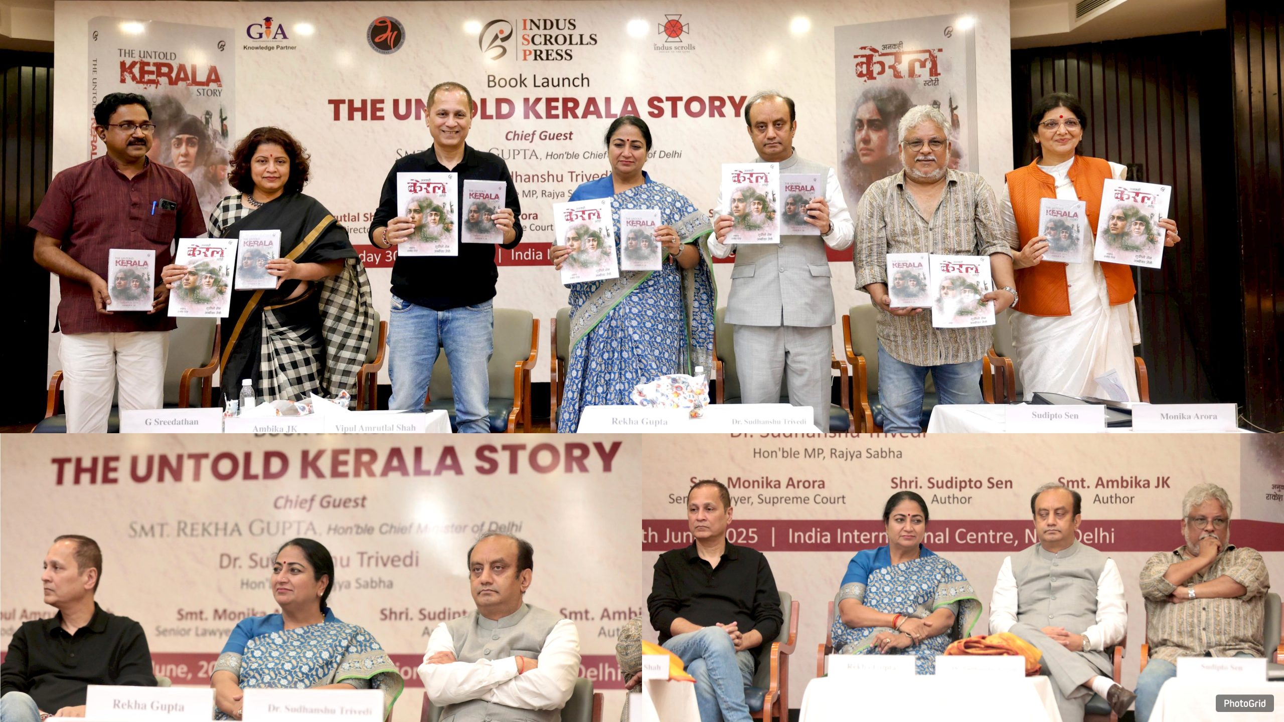 Vipul Amrutlal Shah’s The Kerala Story Inspired ‘The Untold Kerala Story’ Book Launched by Delhi CM Rekha Gupta!