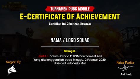 sertifikat turnamen pubg tawarkan paling ekonomis saat liburan sekolah harga terbaik paket streaming hari ini promo besar image 2