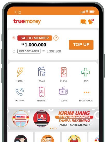 Galeri foto top up royal dream di TrueMoney VP bisa topup 500k Apple dengan mudah di beranda update fitur