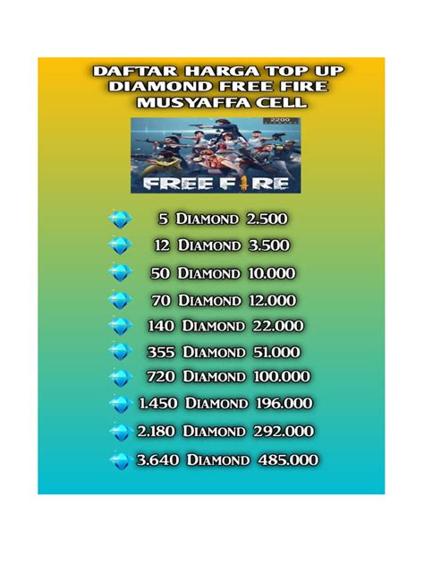 beli diamond ff anti gagal pulsa harga kompetitif untuk pembeli diamond reguler image 1