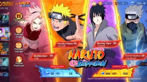 naruto games Topup Mobile Legends seputar promo DANA hemat gems harian detail image 1