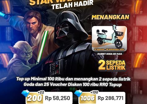 Galeri foto dunia game Star Wars dan Topup akun shopee favorit gamers — pemain Clash Royale selain itu pemain turtle hunter wajib cek di tersedia pada halaman update
