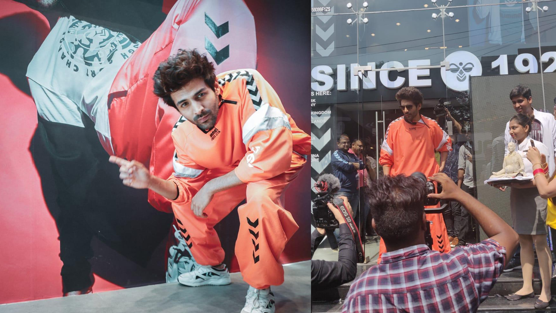 Brand ambassador Kartik Aaryan launches Hummel’s store in Bangalore! 