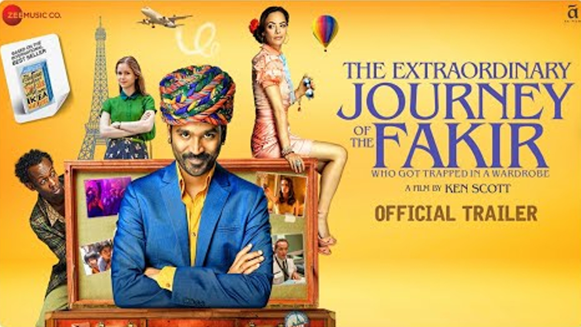 Trailer of Dhanush’s Hollywood Debut, The Extraordinary Journey of the Fakir, promises a super fun watch which cannot be missed