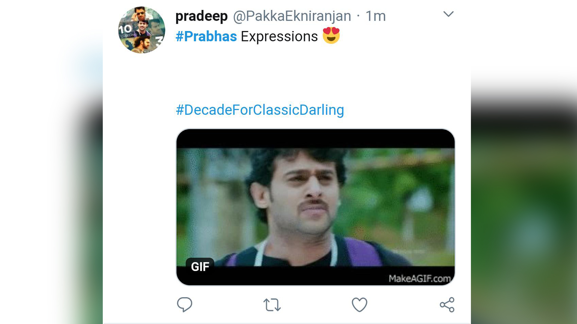 Fans of Prabhas already start trending #DecadeForClassicDarling in excitement ahead of its anniversary