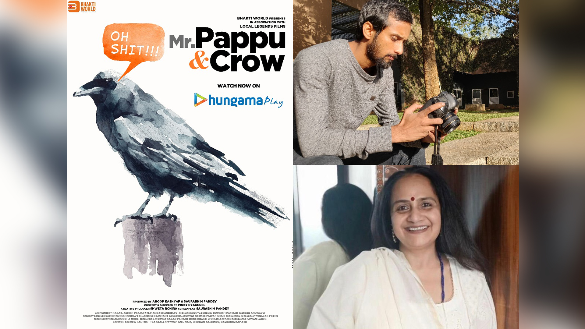 Shweta Rohira’s mother Kaajal Rohira’s short film Mr. Pappu And The Crow streaming now on Hungama !