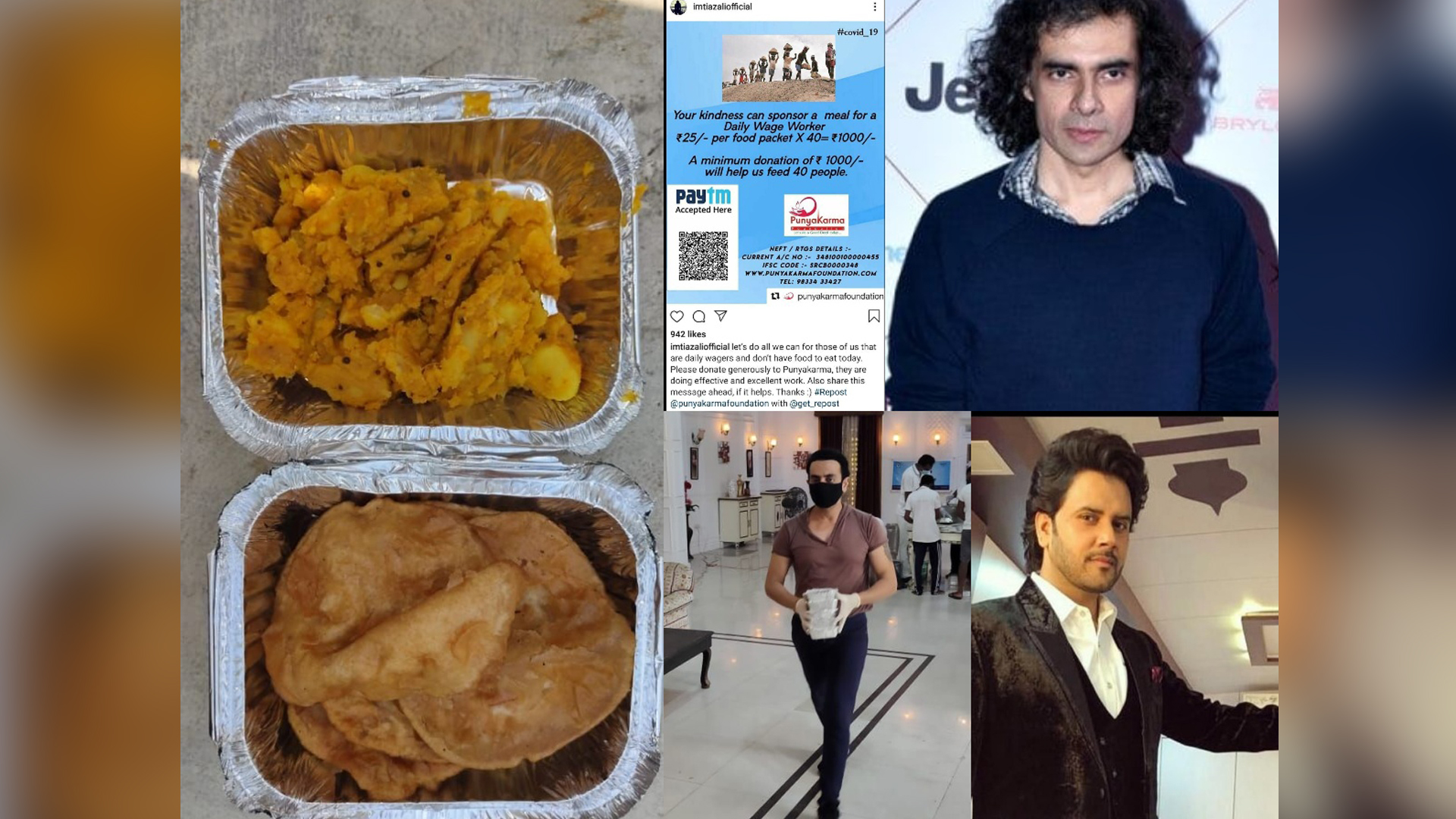 Director Imtiaz Ali and singer Javed Ali support the Punyakarma initiative to feed the needy!