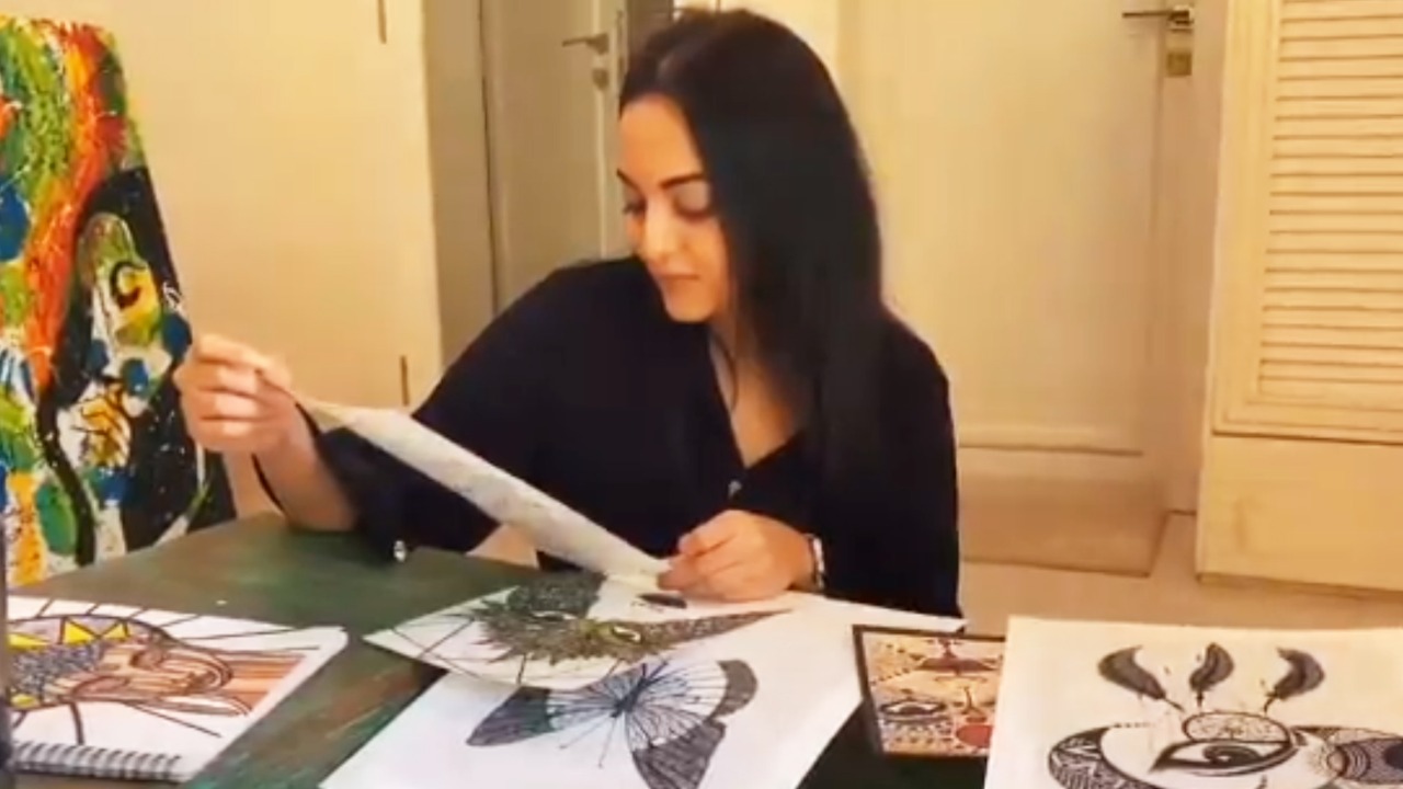 Sonakshi Sinha to auction her artwork to raise funds for the daily wage earners