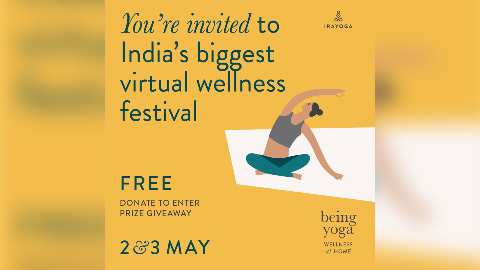 Rahul Bose, Shivani, Mickey Mehta, Mahesh Bhupathi come together for ‘Being Yoga’, India’s first Virtual Wellness Festival by Ira Trivedi. Amid great response, have you enrolled yet?