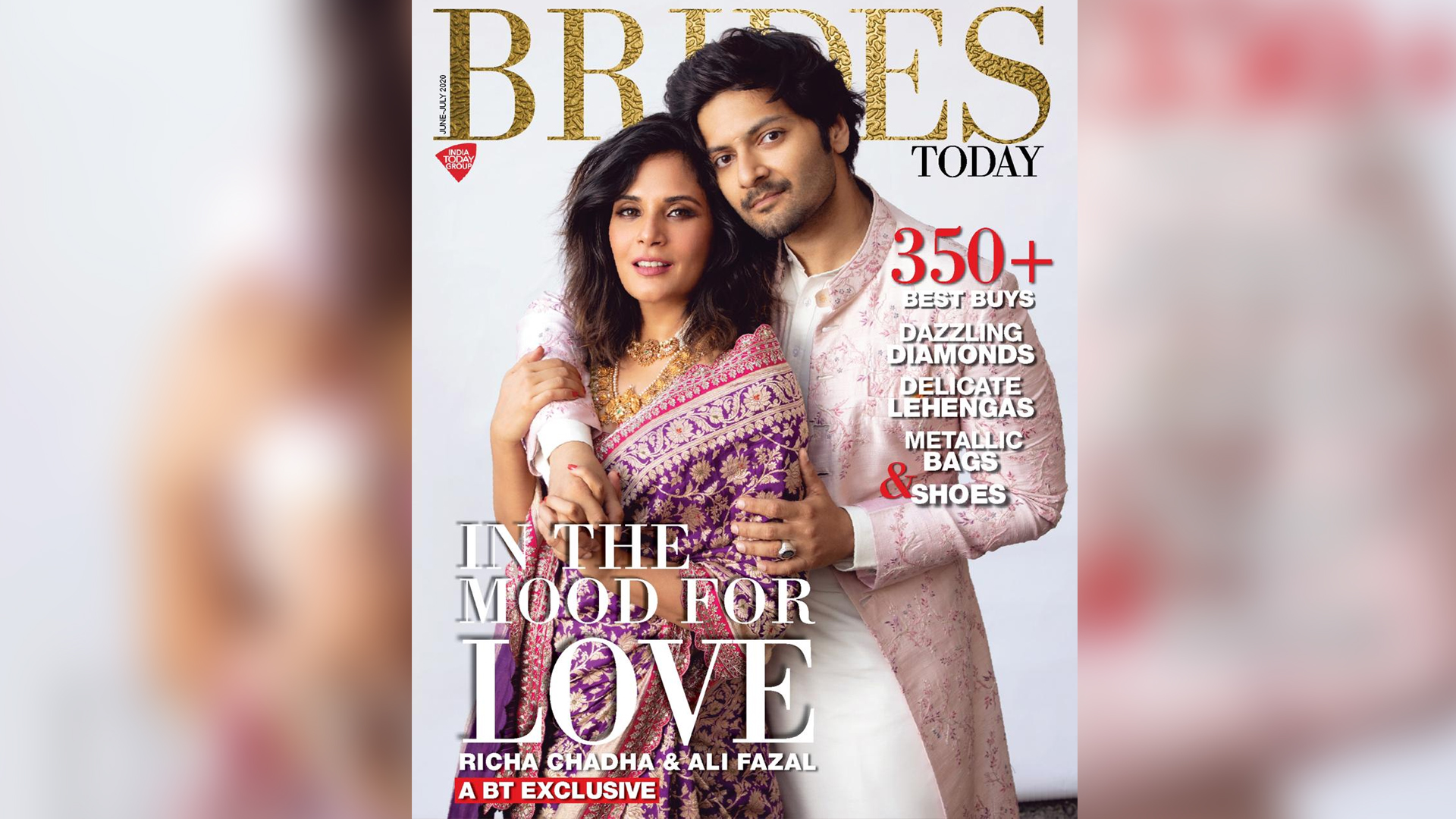 Richa Chadha and Ali Fazal pose together as a couple in their first magazine cover as a couple, setting relationship goals for all