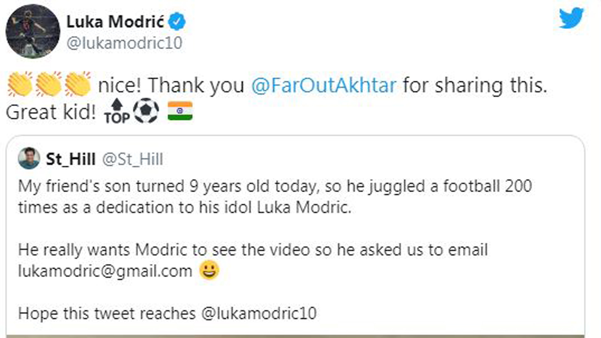 Farhan Akhtar helps a 9 year old boy’s birthday wish come true