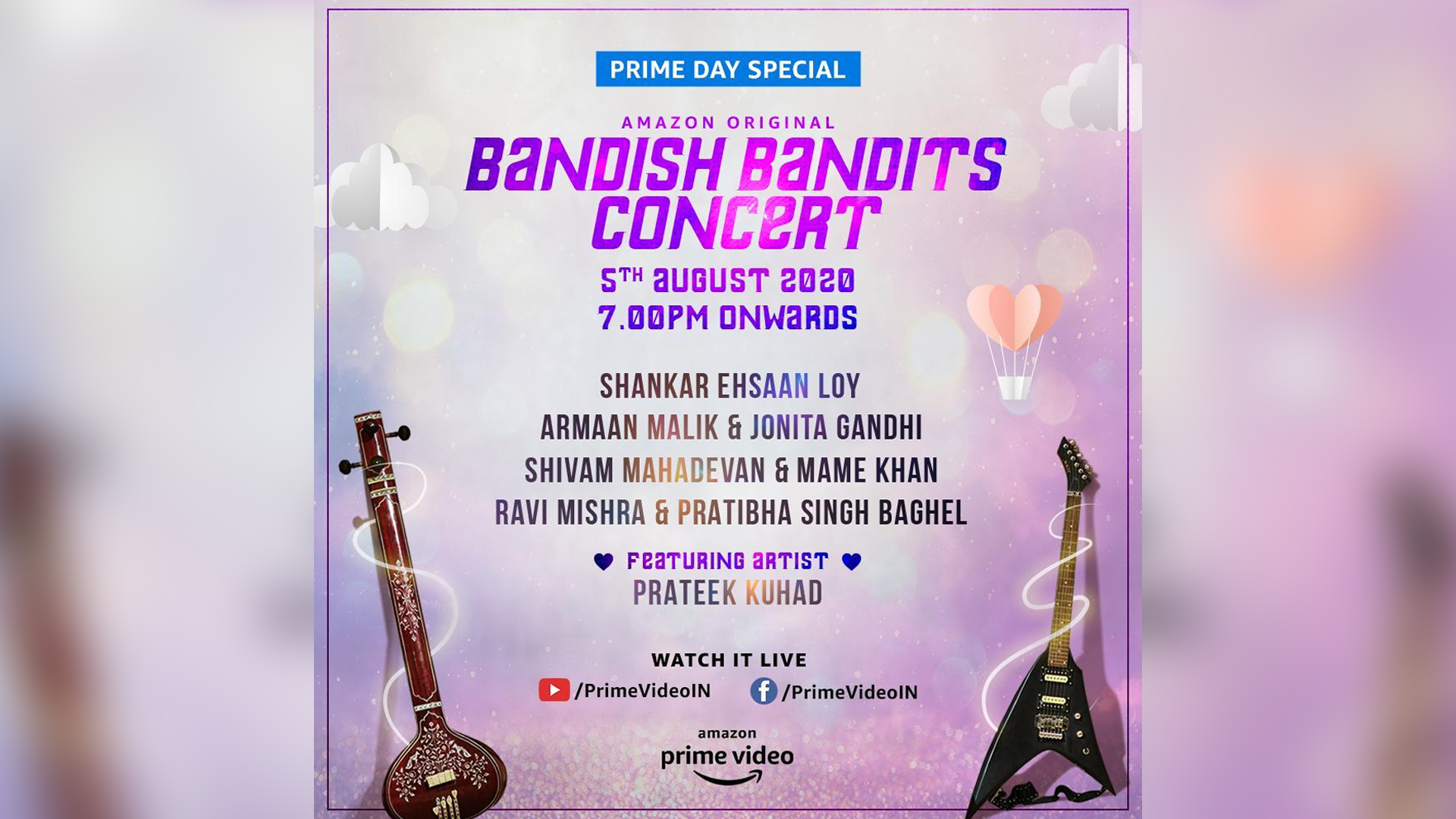 AMAZON PRIME VIDEO ANNOUNCES AN EXCITING MUSICAL EXTRAVAGANZA WITH THE BANDISH BANDITS CONCERT