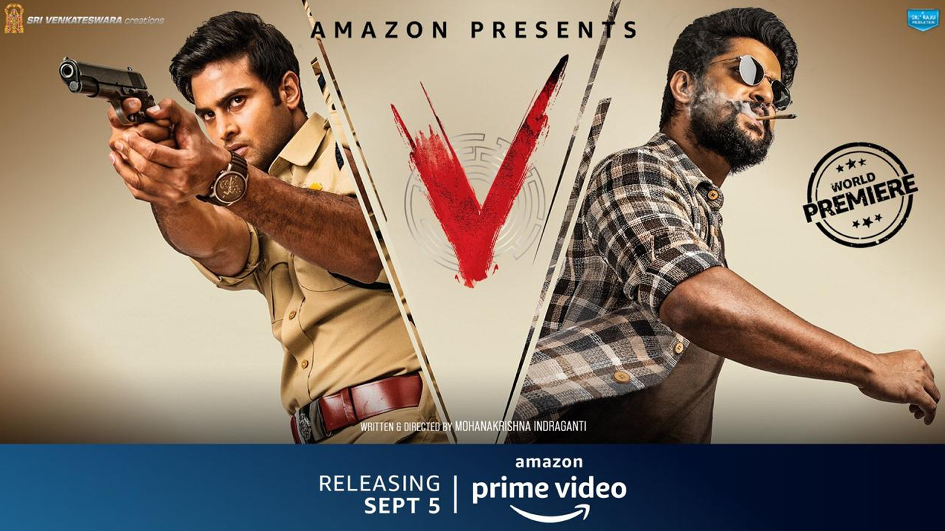 Nani and Sudheer Babu’s Telugu action-thriller ‘V’ is now streaming in Tamil, Kannada and Malayalam on Amazon Prime Video