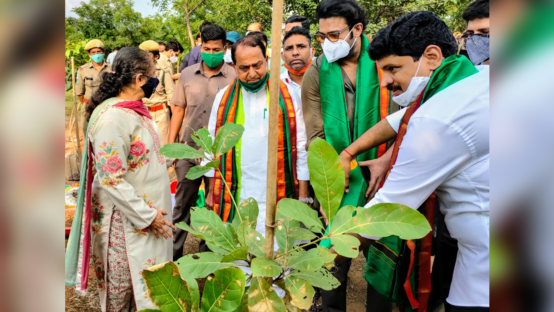 Pan India Star Prabhas (Bahubali) adopted reserve forest at Hyderabad Outer Ring Road