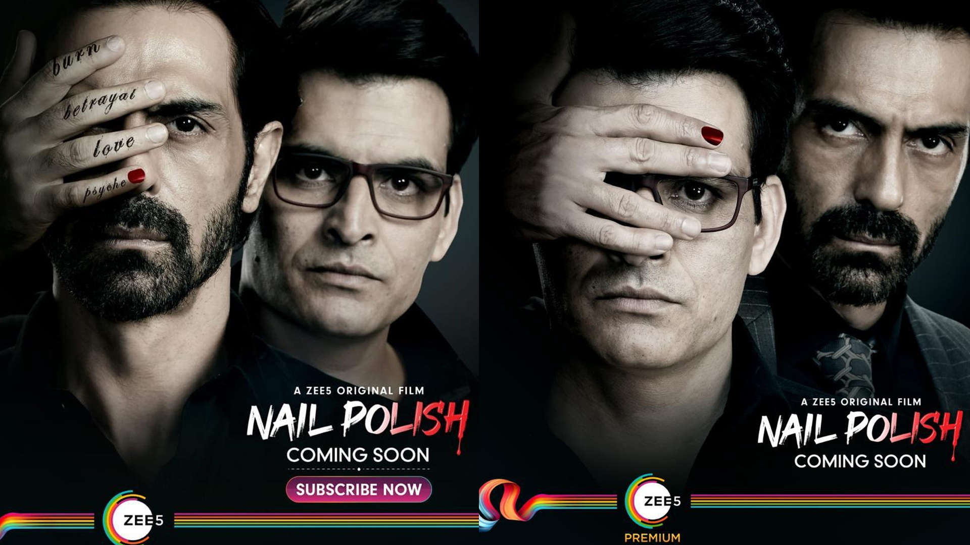 Nail Polish posters: Arjun Rampal and Manav Kaul set the tone for intriguing courtroom drama