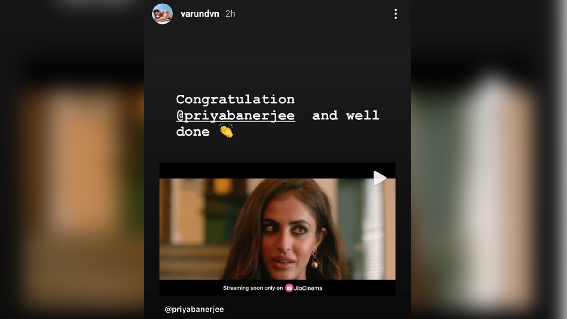 Varun Dhawan is all praises for  Priya Banerjee’s up coming web-series Twisted 3