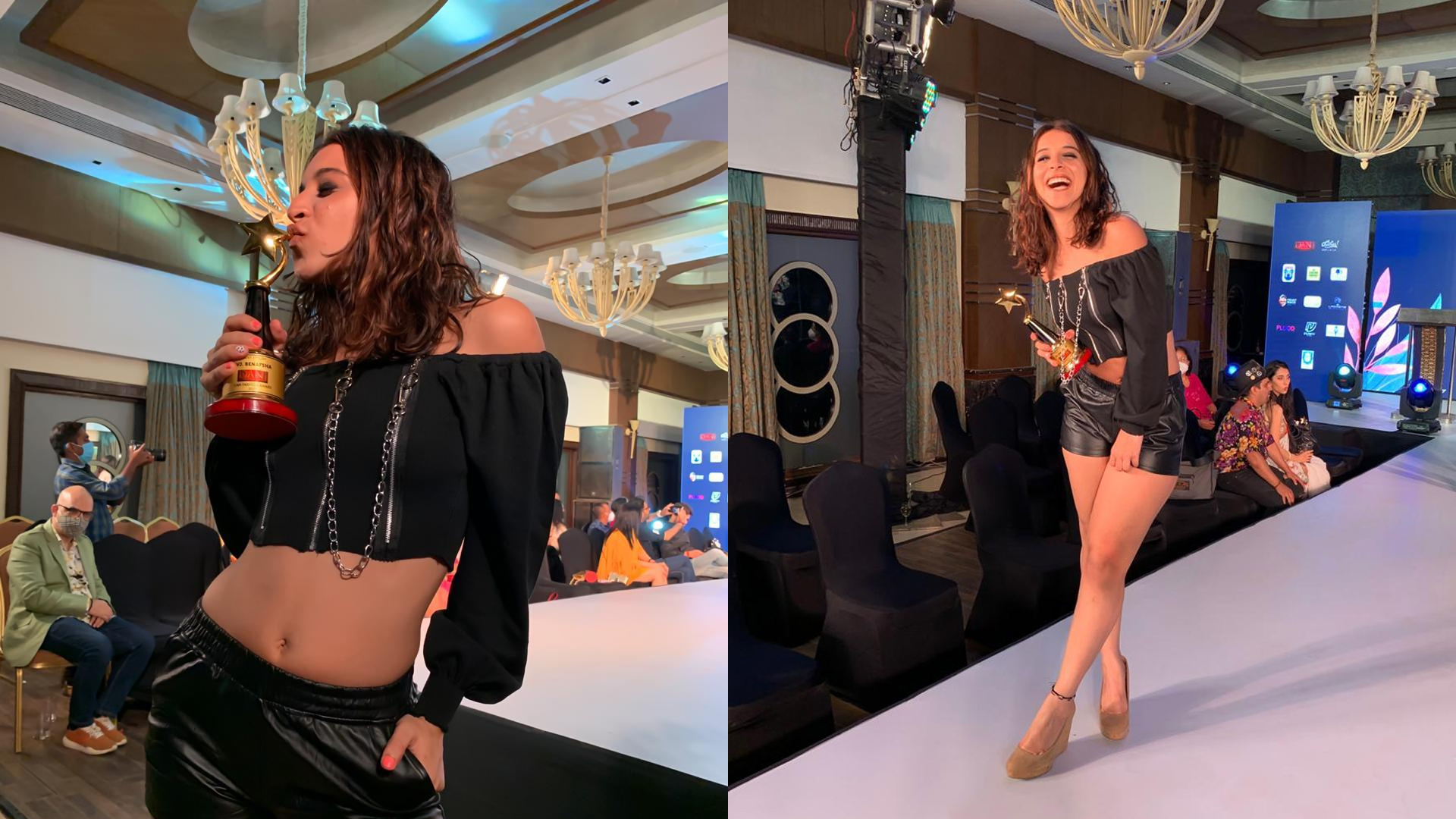 Benafsha Soonawalla won the most stylish award at an event held in Goa